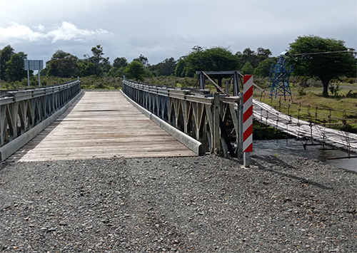 Vialidad de Magallanes concluyó reposición del puente Río Grande en Isla Riesco