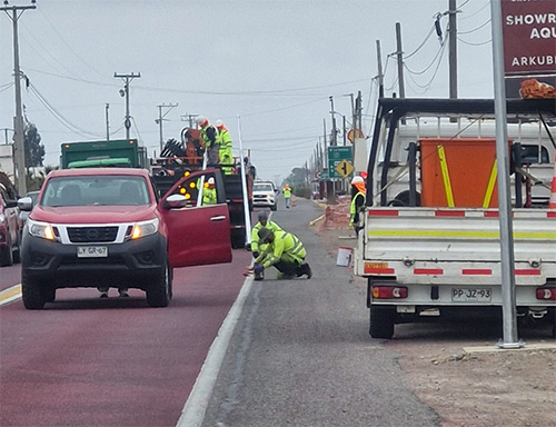 VIALIDAD EJECUTA TRABAJOS DE SEGURIDAD VIAL EN RUTA 41-CH DE LA REGIÓN DE COQUIMBO