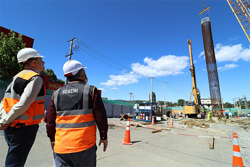 FINALIZA HINCADO DE PILOTES EN CONSTRUCCIÓN DE VIADUCTO CHACABUCO