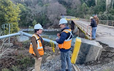MOP ÑUBLE INSTALARÁ UN PUENTE MECANO TRAS COLAPSO DEL PUENTE ZAPALLAR