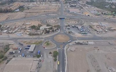 NUEVA ROTONDA DE VALLENAR PRESENTA UN 90% DE AVANCE