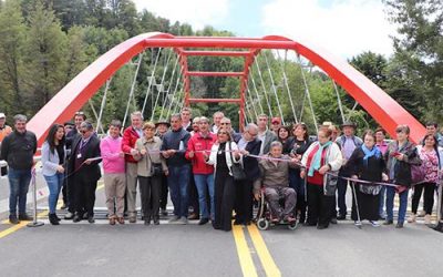 AUTORIDADES INAUGURARON MODERNO PUENTE MANCHURIA EN LA COMUNA DE CURACAUTÍN