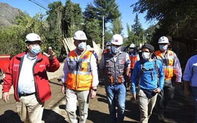 AUTORIDADES DEL MOP SUPERVISAN TRABAJOS DE LIMPIEZA EN ZONAS AFECTADAS POR EL SISTEMA FRONTAL DE ENERO EN EL SECTOR DE SAN ALFONSO DE SAN JOSÉ DE MAIPO
