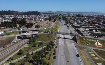 MOP RESTABLECE EN TIEMPO RÉCORD TRÁNSITO VEHICULAR A TRAVÉS DE PUENTE MECANO EN SECTOR DEL PUENTE PERALES EN TALCAHUANO