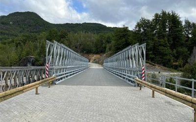Nuevo puente Primer Corral da continuidad a camino Puelo – Paso El Bolsón en la Región de Los Lagos.