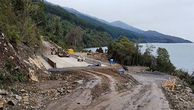 OBRAS DE REPOSICIÓN DE LA RUTA CHOSHUENCO – RIÑIHUE EN LOS RÍOS PRESENTAN UN 60% DE AVANCE