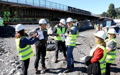 Obras de Vialidad Araucanía en puente Allipén presentan un 65% de avance