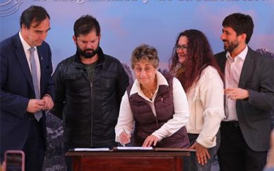 PRESIDENTE BORIC ENCABEZA FIRMA DE CONVENIO ENTRE EL MOP Y EL GOBIERNO REGIONAL DE MAGALLANES PARA INVERTIR 390 MIL MILLONES DE PESOS EN LA ZONA