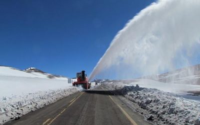OBRAS PÚBLICAS ACTIVA PLAN DE CONTINGENCIA ANTE CAÍDA DE NIEVE EN RUTAS INTERNACIONALES