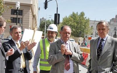 COMIENZAN INTERVENCIONES EN SECTORES DE LA ALAMEDA Y PLAZA DE ARMAS DE SANTIAGO