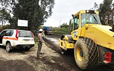 DIRECTOR VIALIDAD REALIZA VISITA INSPECTIVA A OBRA DE MEJORAMIENTO EN CAMINO BÁSICO CARAHUE-CATRIPULLI