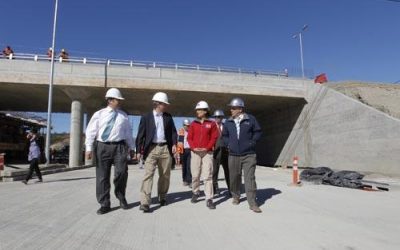 Ministra Loreto Silva inspeccionó las obras del enlace Hospital de la nueva ruta que conectará la Ruta 5 con la Ruta 7
