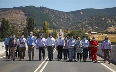 Ministro Moreno inauguró puente Los Puercos en la Región del Maule