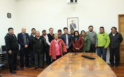 EL DIRECTOR NACIONAL DE VIALIDAD, WALTER BRÜNING SE REÚNE CON DIRIGENTES LAFKENCHES