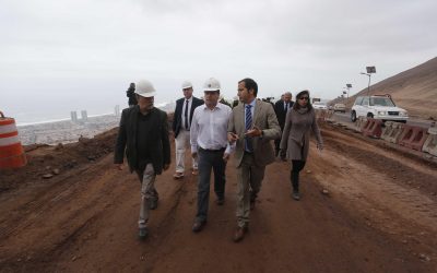 MINISTRO UNDURRAGA INSPECCIONA TRABAJOS DE RECONSTRUCCIÓN DE RUTA IQUIQUE – ALTO HOSPICIO