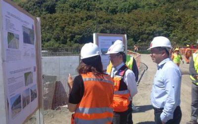 DIRECTOR NACIONAL DE VIALIDAD INSPECCIONÓ AVANCES EN LA AMPLIACIÓN DE LA COSTANERA PUELCHE-PELLUCO
