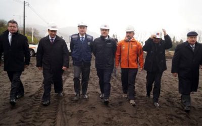 Ministro Undurraga inspecciona construcción de nueva costanera entre Concepción y Chiguayante