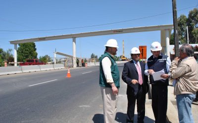 MOP instala pasarelas peatonales en doble vía Temuco-Labranza