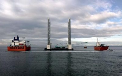 Llegó a Chile procedente de Corea del Sur plataforma para construcción de Puente Chacao