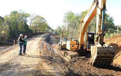 MOP TRABAJA A TODA MÁQUINA CON OBRAS PARA PAVIMENTAR RUTA S-70 POCOYAN-PUENTE PEULE