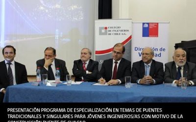 MINISTERIO DE OBRAS PÚBLICAS PRESENTÓ “PROGRAMA DE ESPECIALIZACIÓN DE INGENIEROS/AS JÓVENES CHILENOS/AS EN PLANFICACIÓN, DISEÑO Y CONSTRUCCIÓN DE PUENTES TRADICIONALES Y SINGULARES”