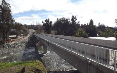 MOP destaca rápido avance en reconstrucción del puente San Camilo en la Región del Maule