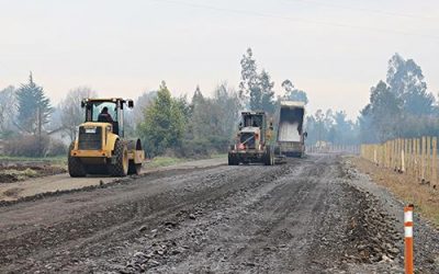 AVANZAN LOS TRABAJOS DE MEJORAMIENTO EN 8,4334 KM DEL CAMINO QUEPE BOROA EN LA COMUNA DE FREIRE
