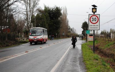 Impulsan potente inversión en seguridad vial en zonas de escuelas de la Araucanía