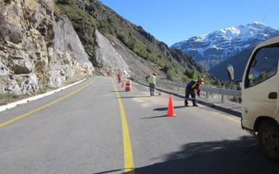 Ejecutan trabajos de limpieza en camino Pehuenche