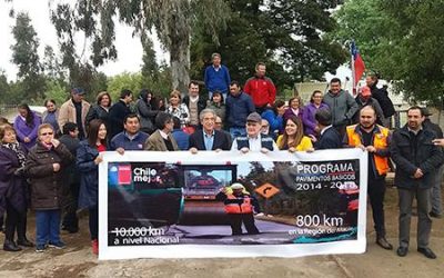 MOP DEL MAULE CUMPLE META DE 800 KILÓMETROS DE CAMINOS PAVIMENTADOS
