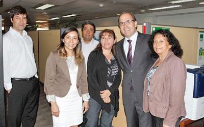 MINISTRO UNDURRAGA VISITÓ DEPENDENCIAS DE VIALIDAD EN CALLE BANDERA