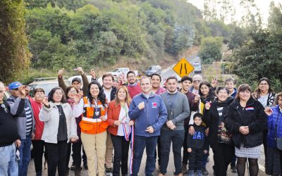 Nuevo asfalto y mejor conectividad en sector Fullingue de la Región De O’Higgins