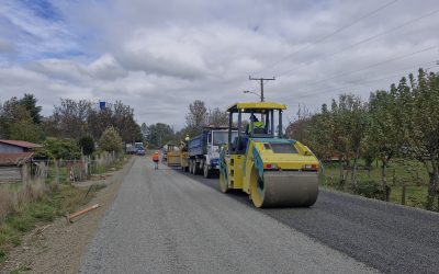 Un 65% de avance presentan las obras en rutas Las Huellas y Quimán alto en la Región de Los Ríos