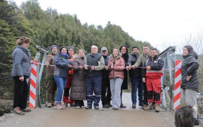 Comunidad de Lago Verde en Aysén mejora su conectividad con nuevo puente mecano