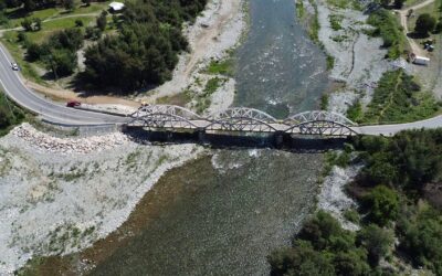 Se habilitó badén para canalizar flujo vehicular durante conservación de puente Tres Arcos, Región del Maule