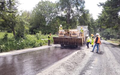 Un 62% de avance presenta la pavimentación del camino Chanco-Carimallín en la Región de Los Ríos