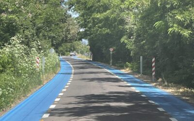 Vialidad realiza prueba piloto de sendas preferentes para peatones y ciclistas en la Región de Ñuble