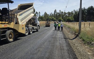 Pavimentación del camino Huallepenco – Rinconada en la Araucanía presenta un 70% de avance