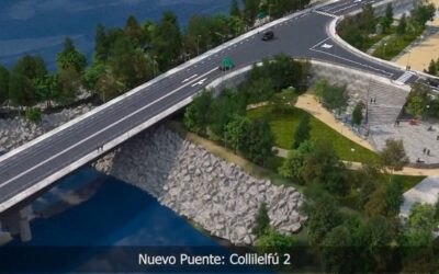 Comenzaron las obras del puente Collilelfu 2 en la ciudad de Los Lagos, Región de Los Ríos