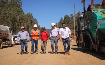 Ministra Jessica López supervisó obras de nueva ruta J-80 entre Hualañé, Licantén y Vichuquén