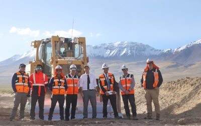 Ministro Arrau supervisa construcción de nueva infraestructura para la seguridad en la frontera con Bolivia, Región de Tarapacá