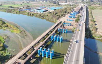 Construcción de puente Lo Gallardo llega al 70% de avance y su término se proyecta para mediados de 2028