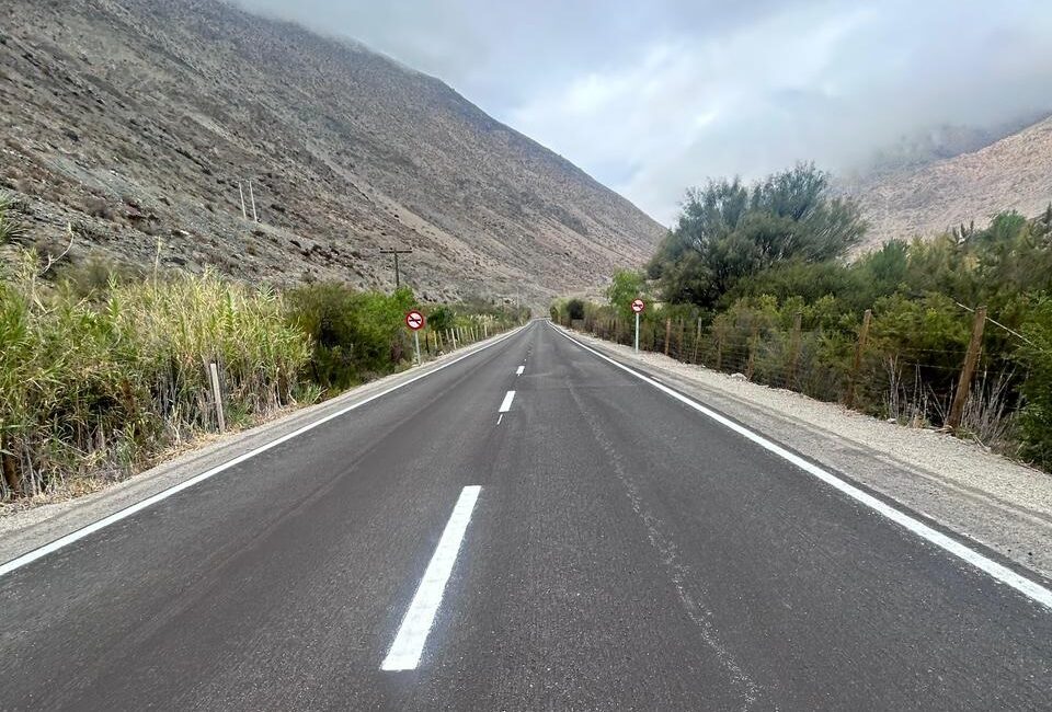 Vialidad de Atacama finalizó pavimentación en ruta C-485 de Alto del Carmen