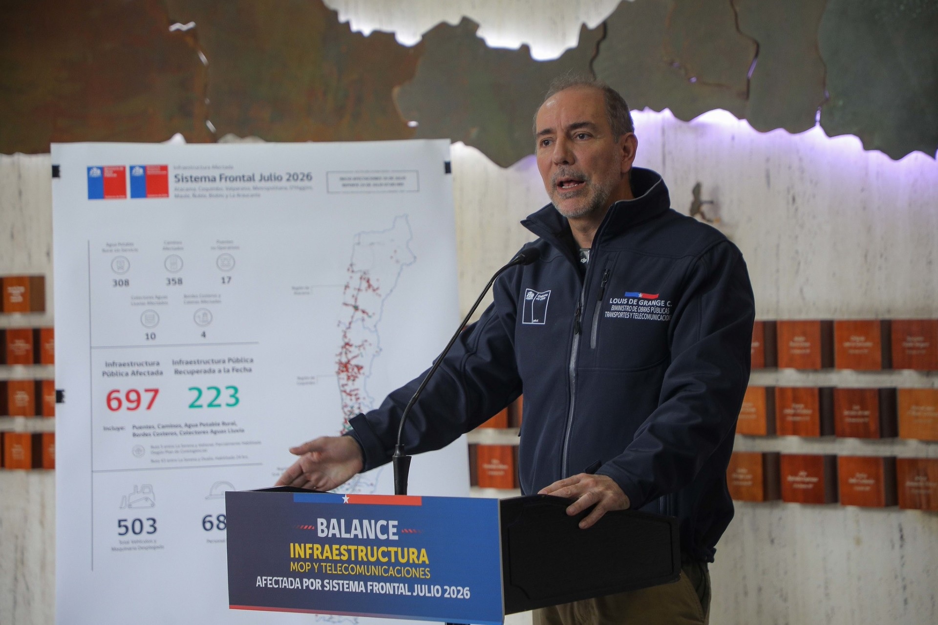 Biministro Louis de Grange: “Hemos tenido un avance significativo en la recuperación de la conectividad, agua potable y telecomunicaciones”