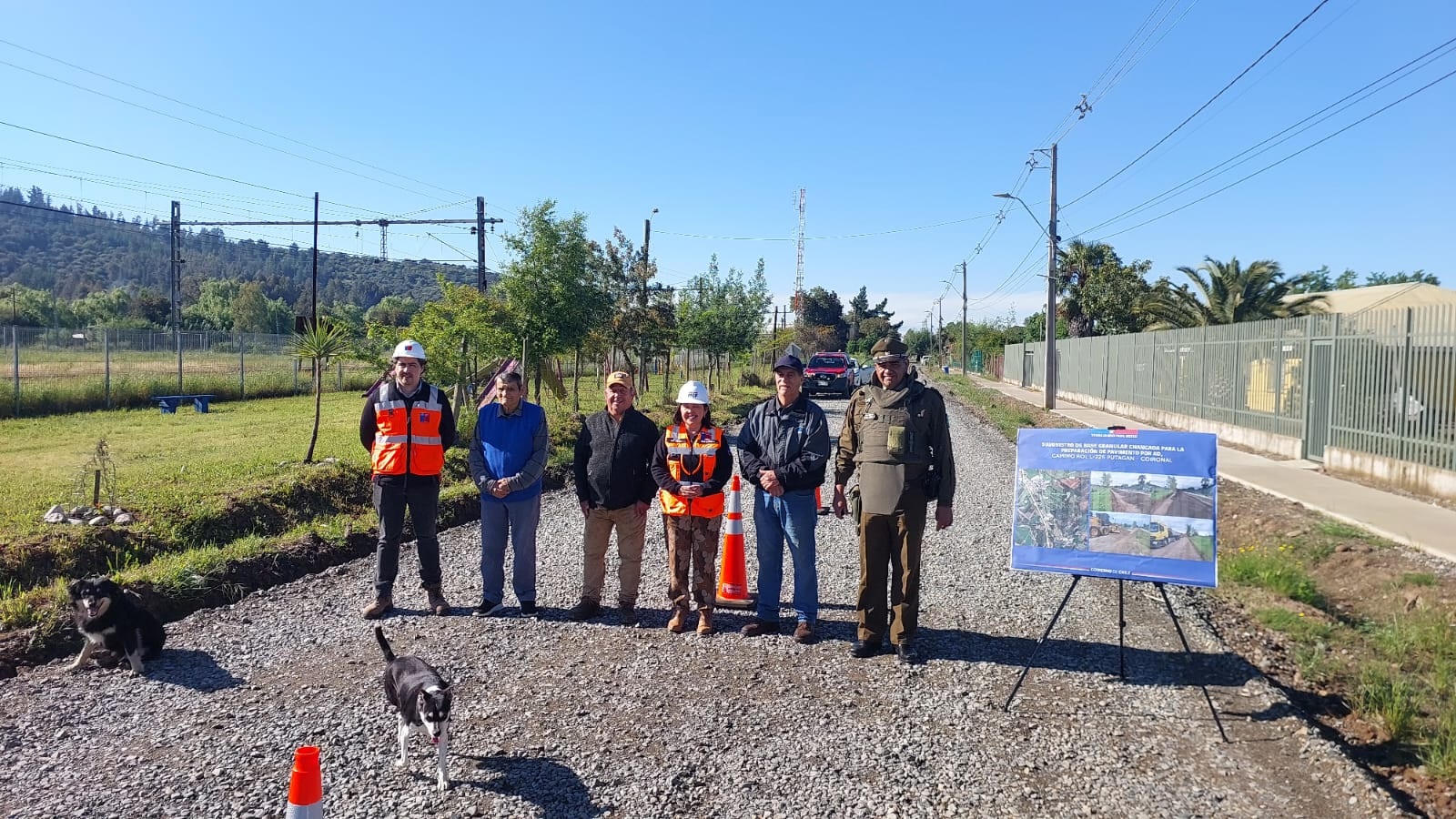 Avanza pavimentación de camino La Empresa y reposición del badén Chupallar en la provincia de Linares